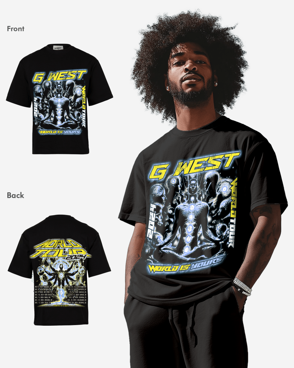 G West World Is Yours Premium Oversized Tee
