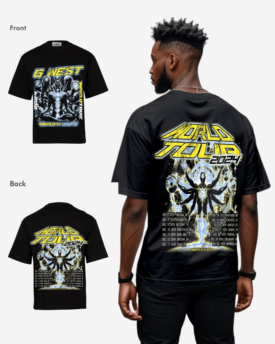 G West World Is Yours Premium Oversized Tee