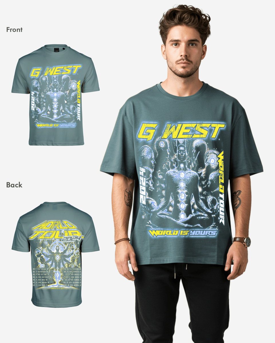 G West World Is Yours Premium Oversized Tee