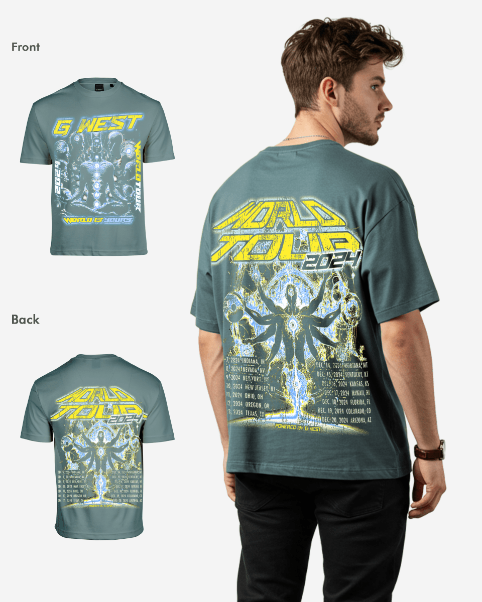 G West World Is Yours Premium Oversized Tee