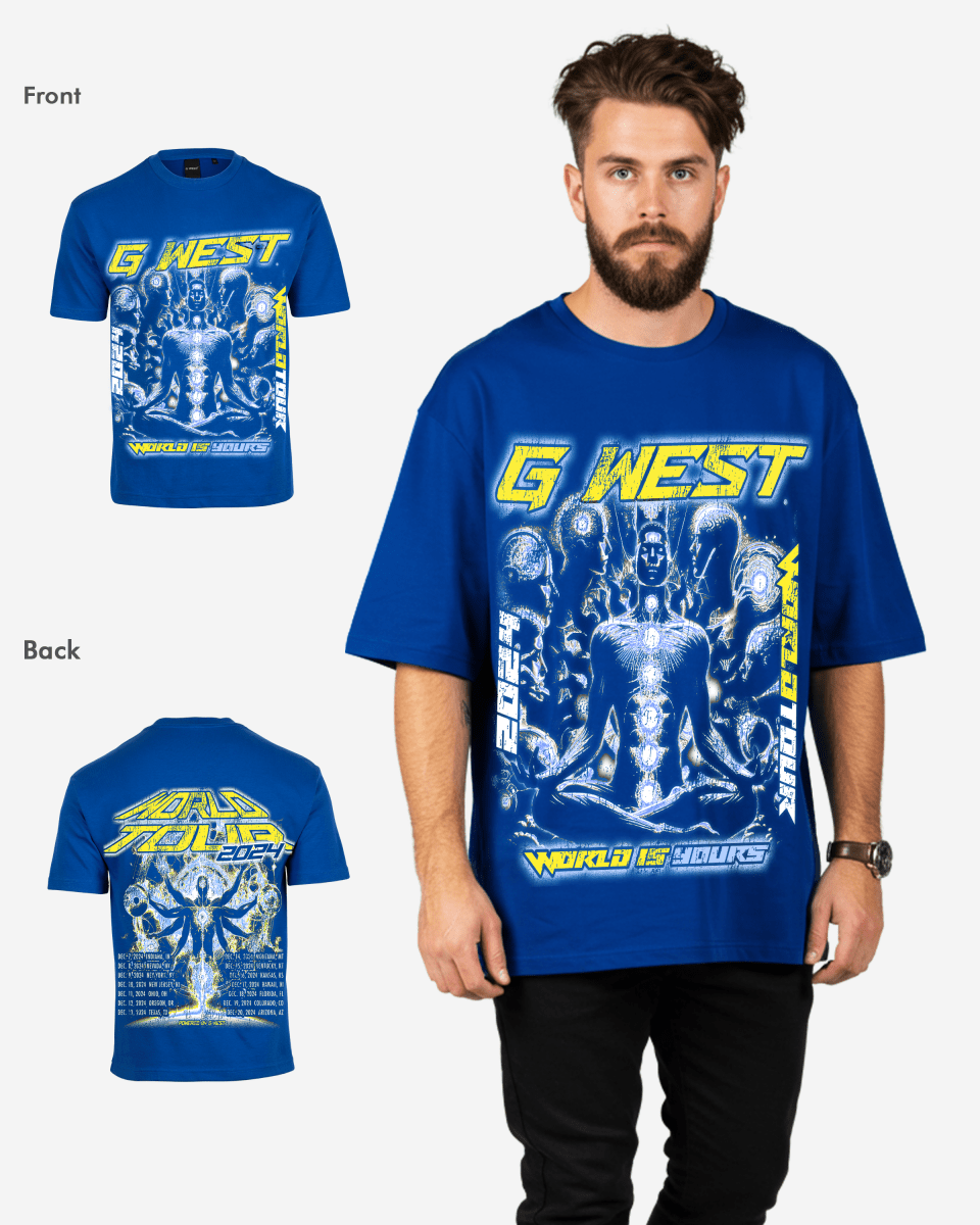 G West World Is Yours Premium Oversized Tee