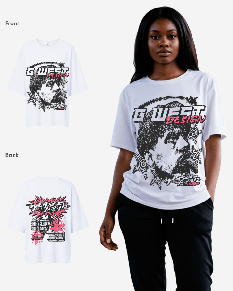 G West Womens World Tour Premium Oversized Tee