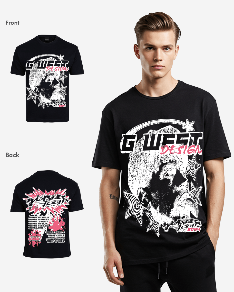 G West World Tour Premium Oversized Tee