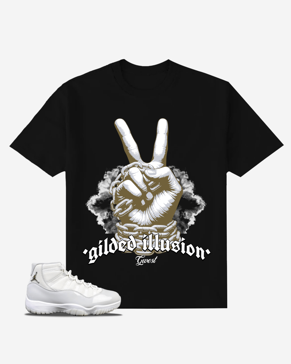Gilded Illusion Oversized T-Shirt