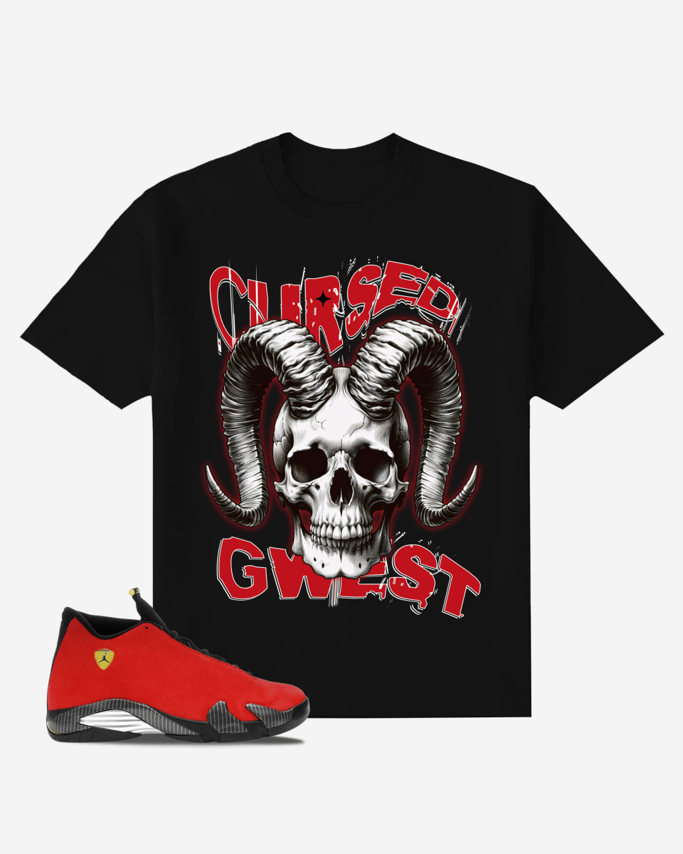 Gothic Cursed Skull Oversized T-Shirt