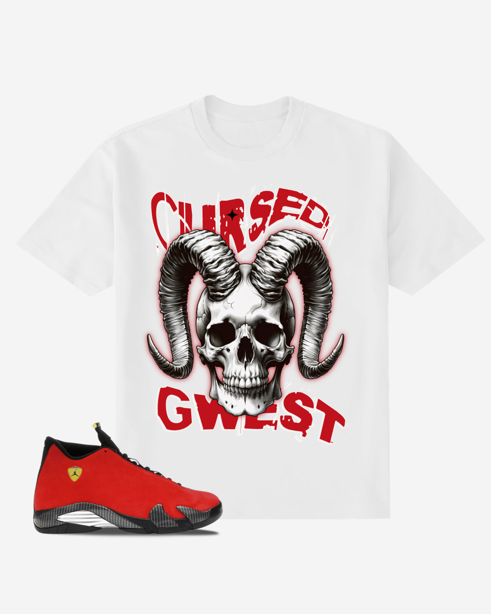 Gothic Cursed Skull Oversized T-Shirt