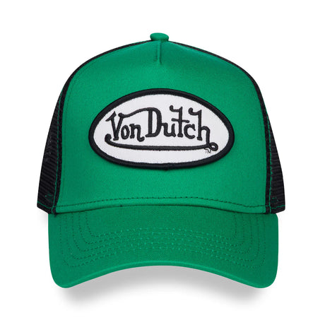 VON DUTCH GREEN BLACK & WHITE TRUCKER