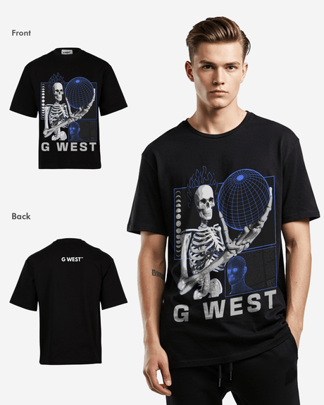 GWEST TEE Flaming Fate Oversized