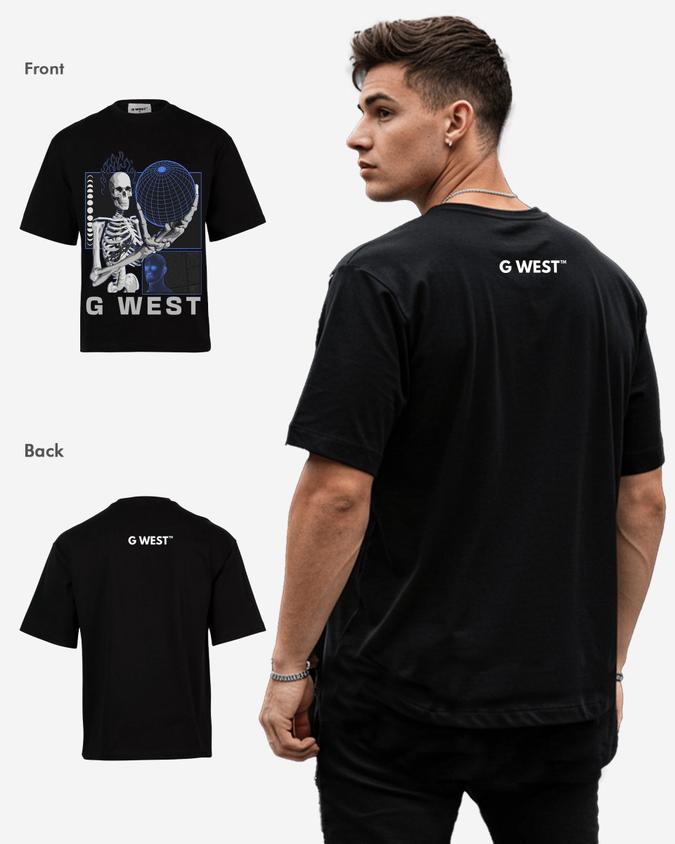GWEST TEE Flaming Fate Oversized