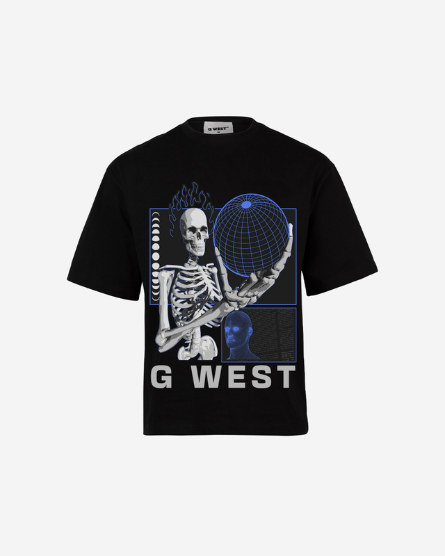 GWEST TEE Flaming Fate Oversized