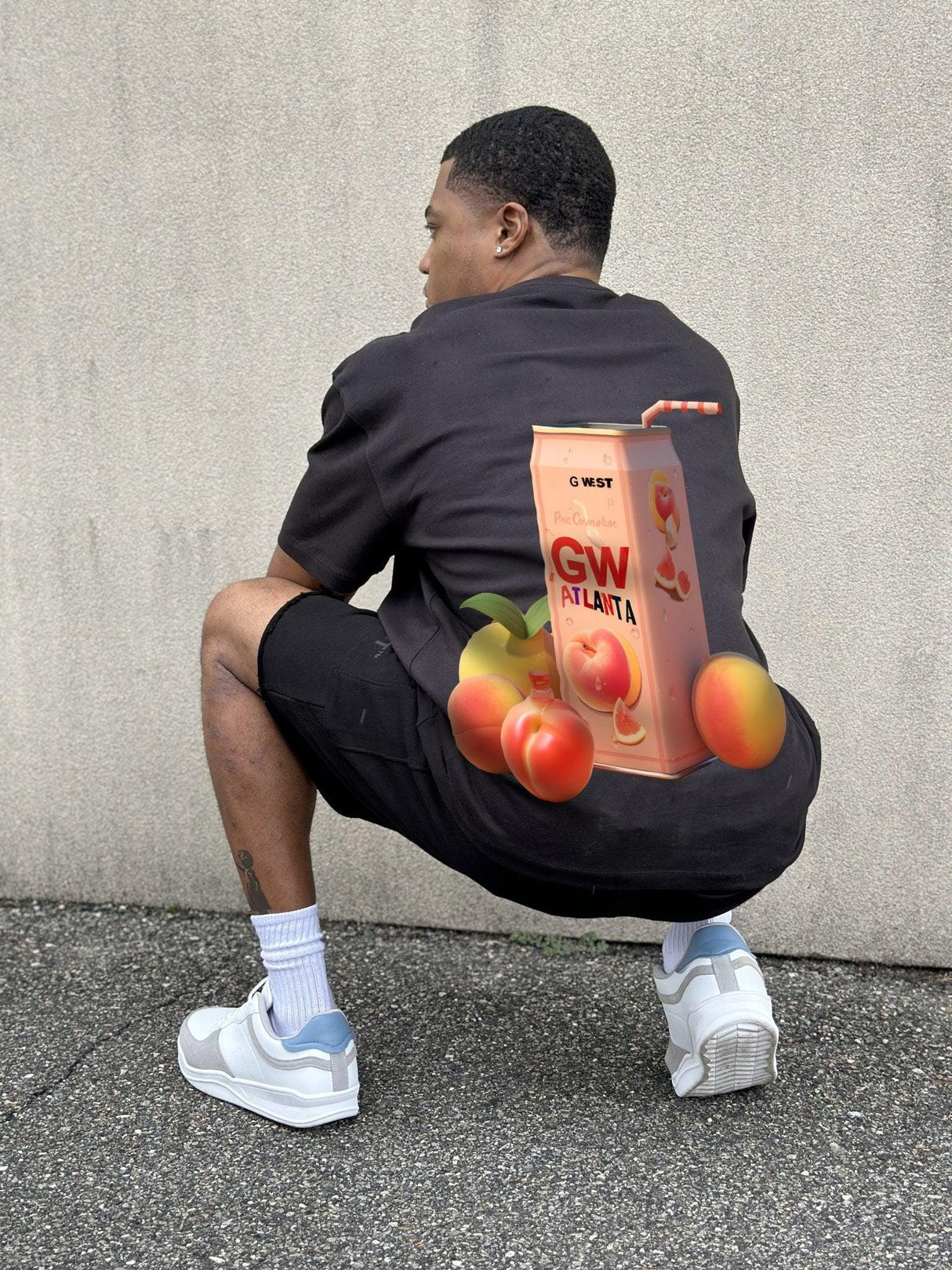 G West Oversize Atlanta Peach Tee