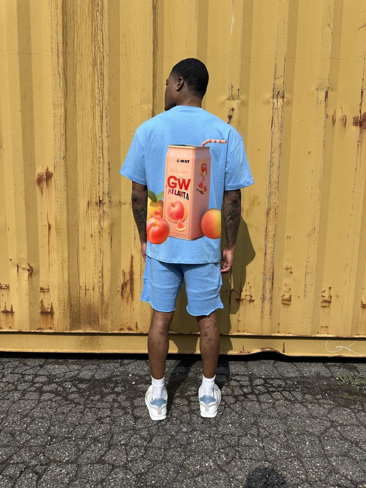 G West Oversize Atlanta Peach Tee