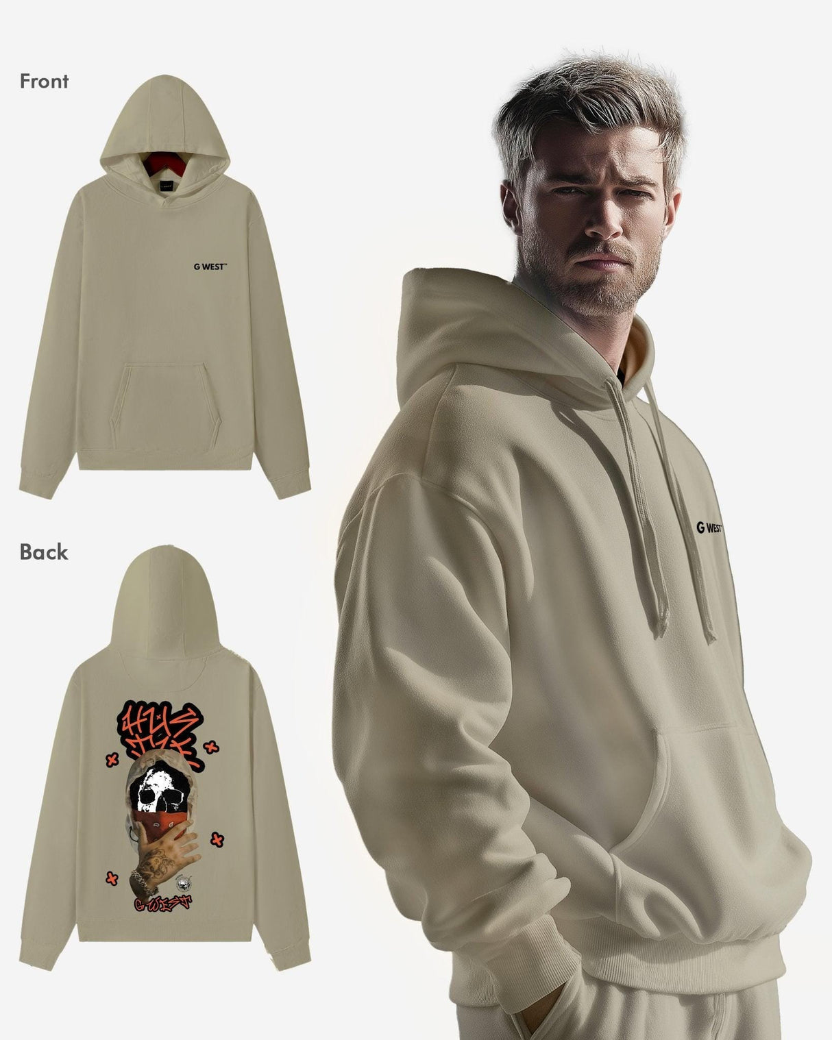 G West Hooded Hustle Heavy Premium Oversize Hoodie