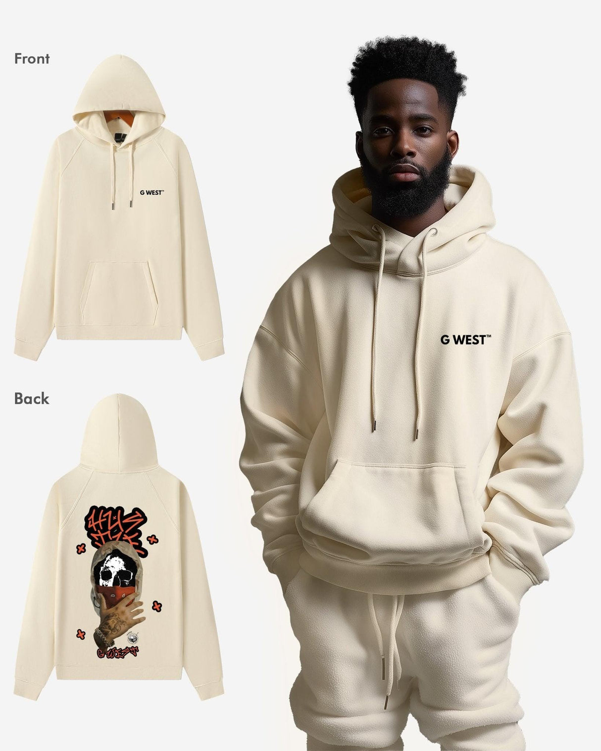 G West Hooded Hustle Heavy Premium Oversize Hoodie