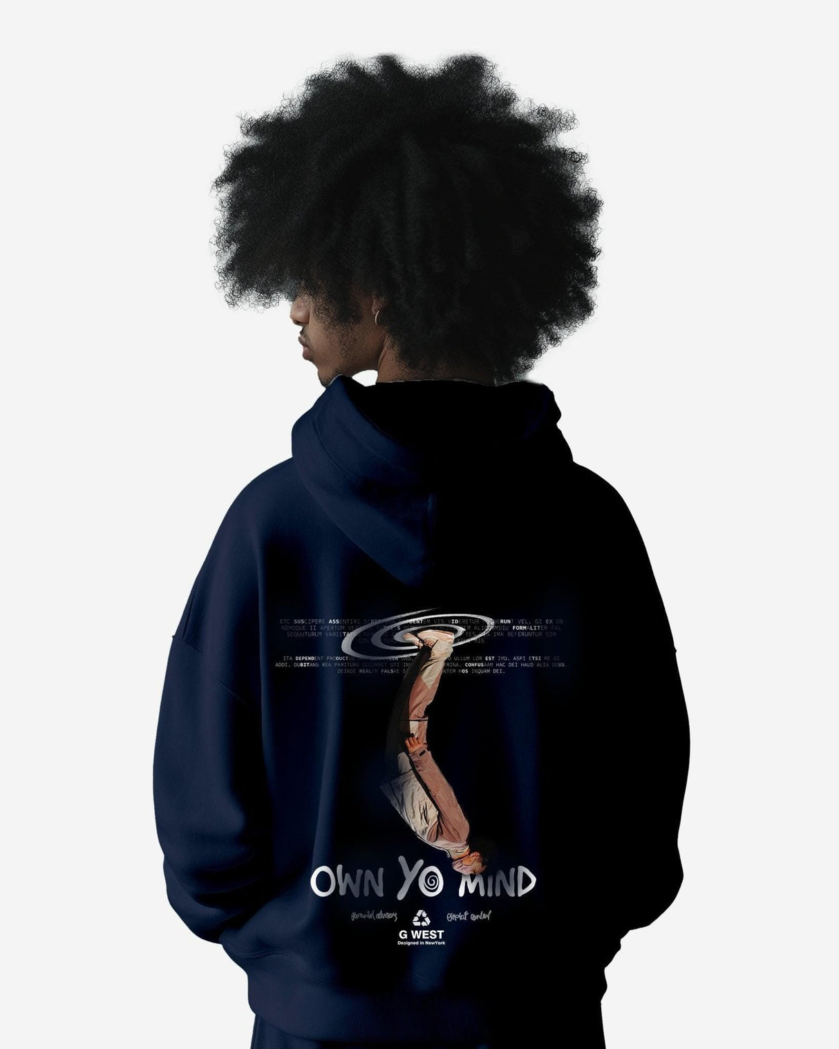 G West Own Yo Mind Heavy Premium Oversized Hoodie