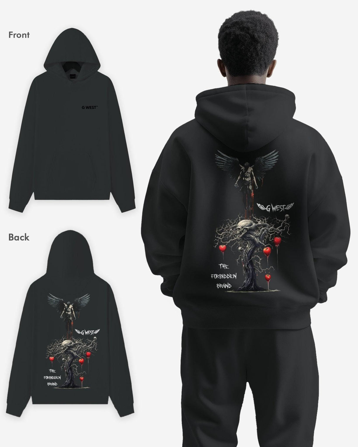 G West Forbidden Brand Heavy Premium Oversize Hoodie