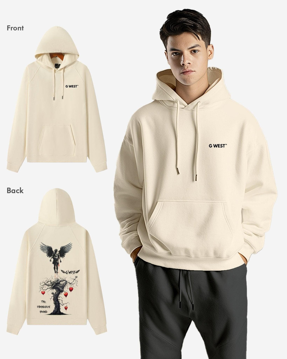 G West Forbidden Brand Heavy Premium Oversize Hoodie