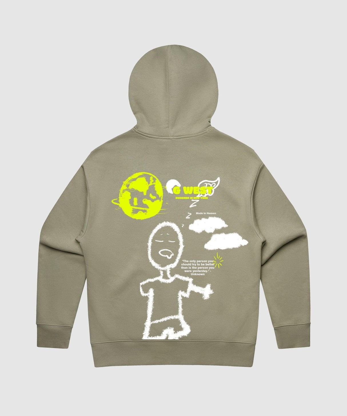 G West Stick Figure Heavy Premium Hoodie