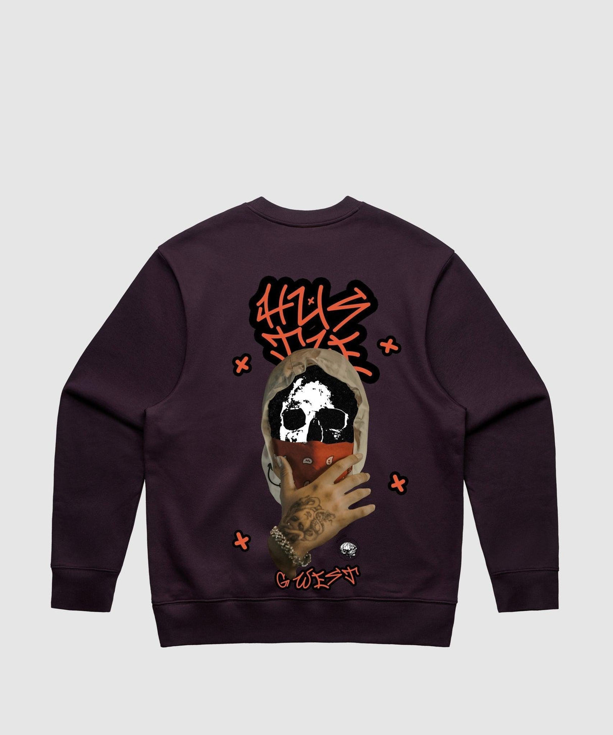 G West Hooded Hustle Heavy Premium Crewneck