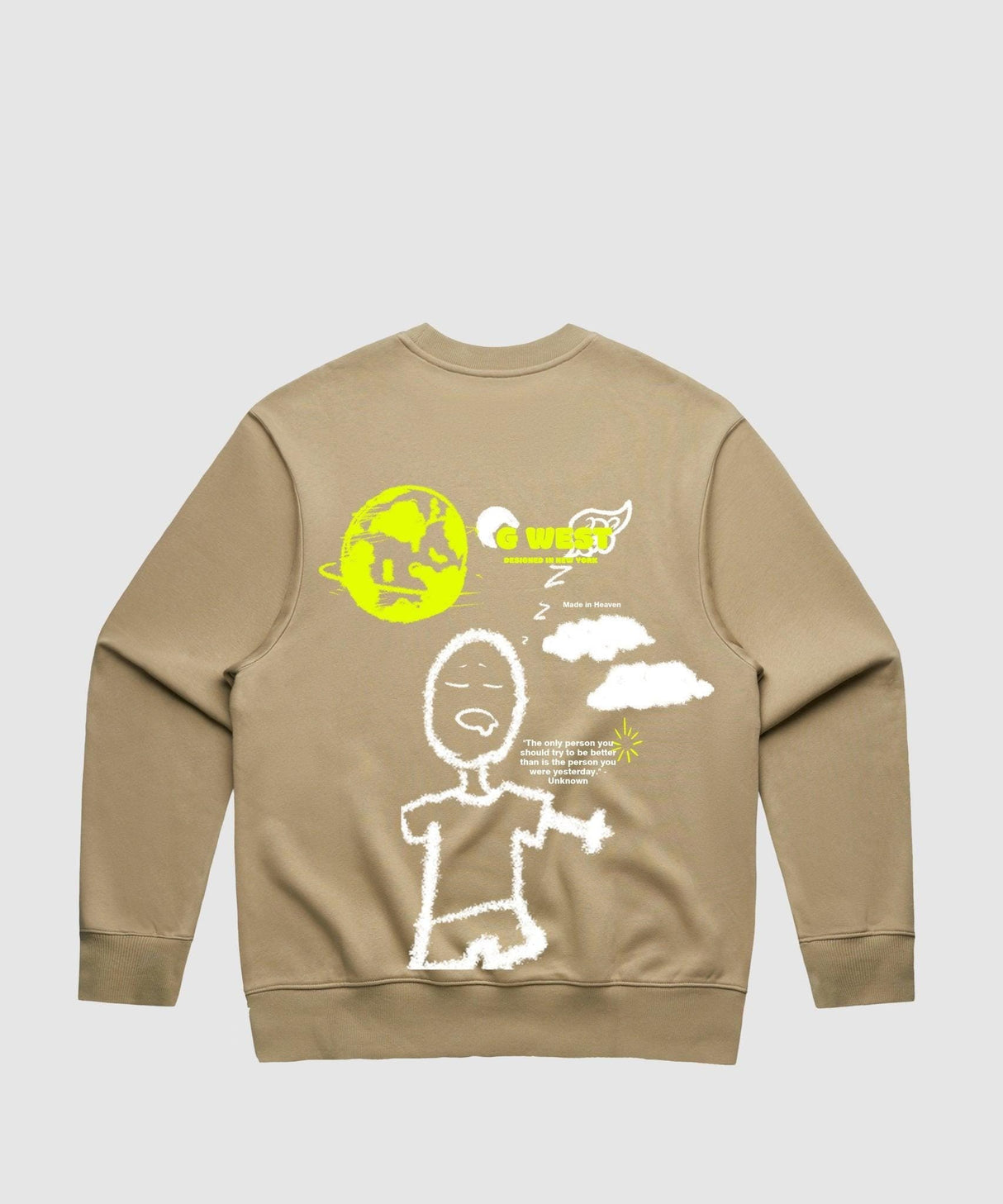 G West Stick Figure Heavy Premium Crewneck
