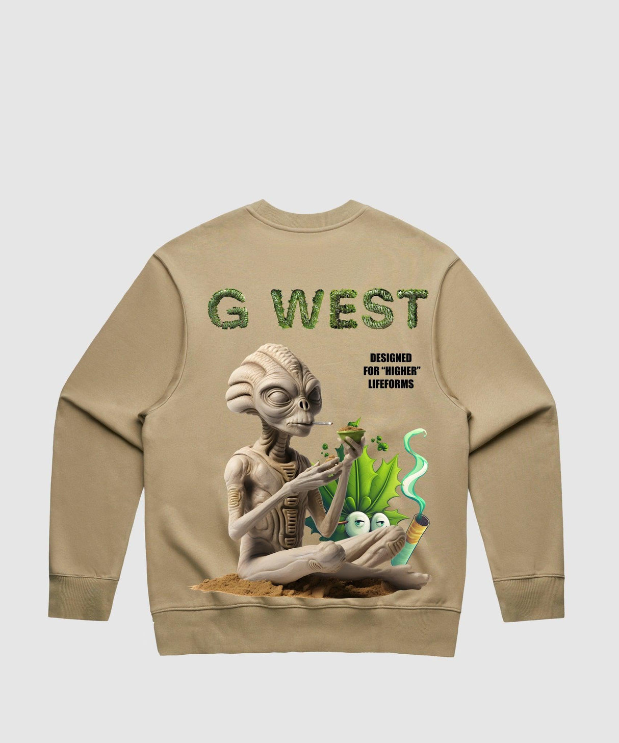 G West Higher Lifefrom Heavy Premium Crewneck