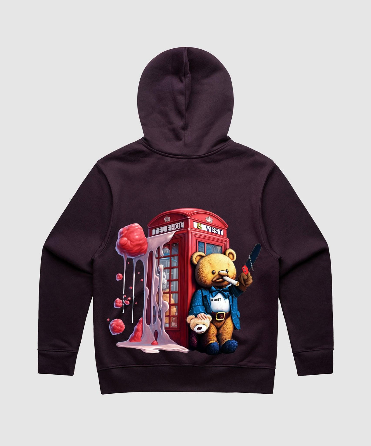 G West Teddy Bear Booth Heavy Premium Hoodie