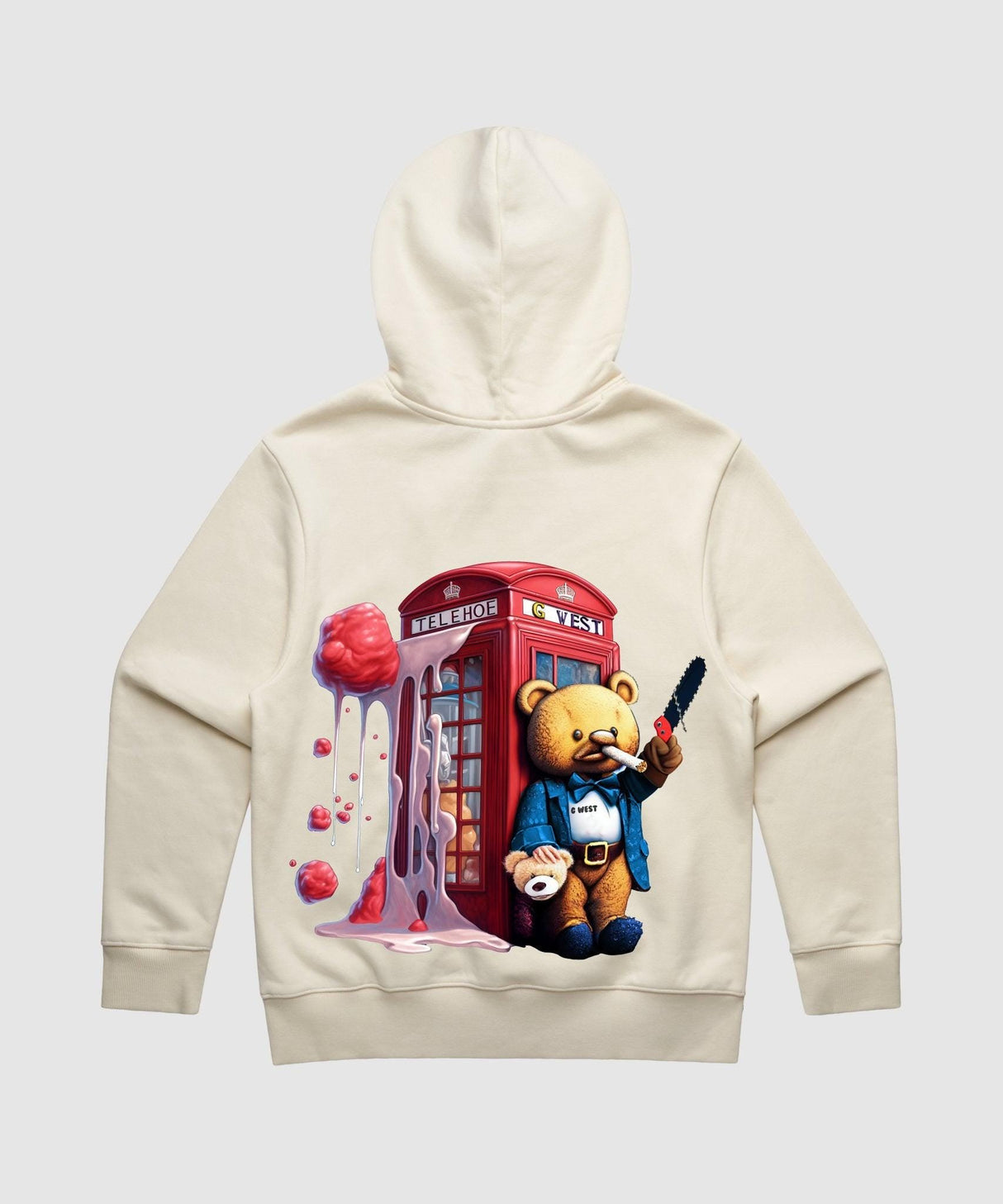 G West Teddy Bear Booth Heavy Premium Hoodie