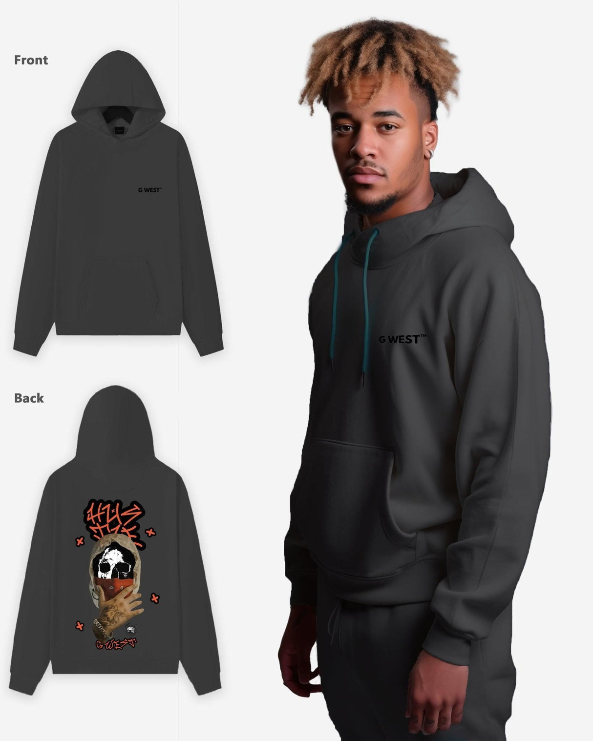 G West Hooded Hustle Heavy Premium Oversize Hoodie