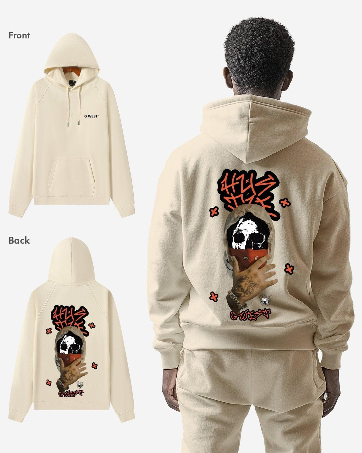 G West Hooded Hustle Heavy Premium Oversize Hoodie