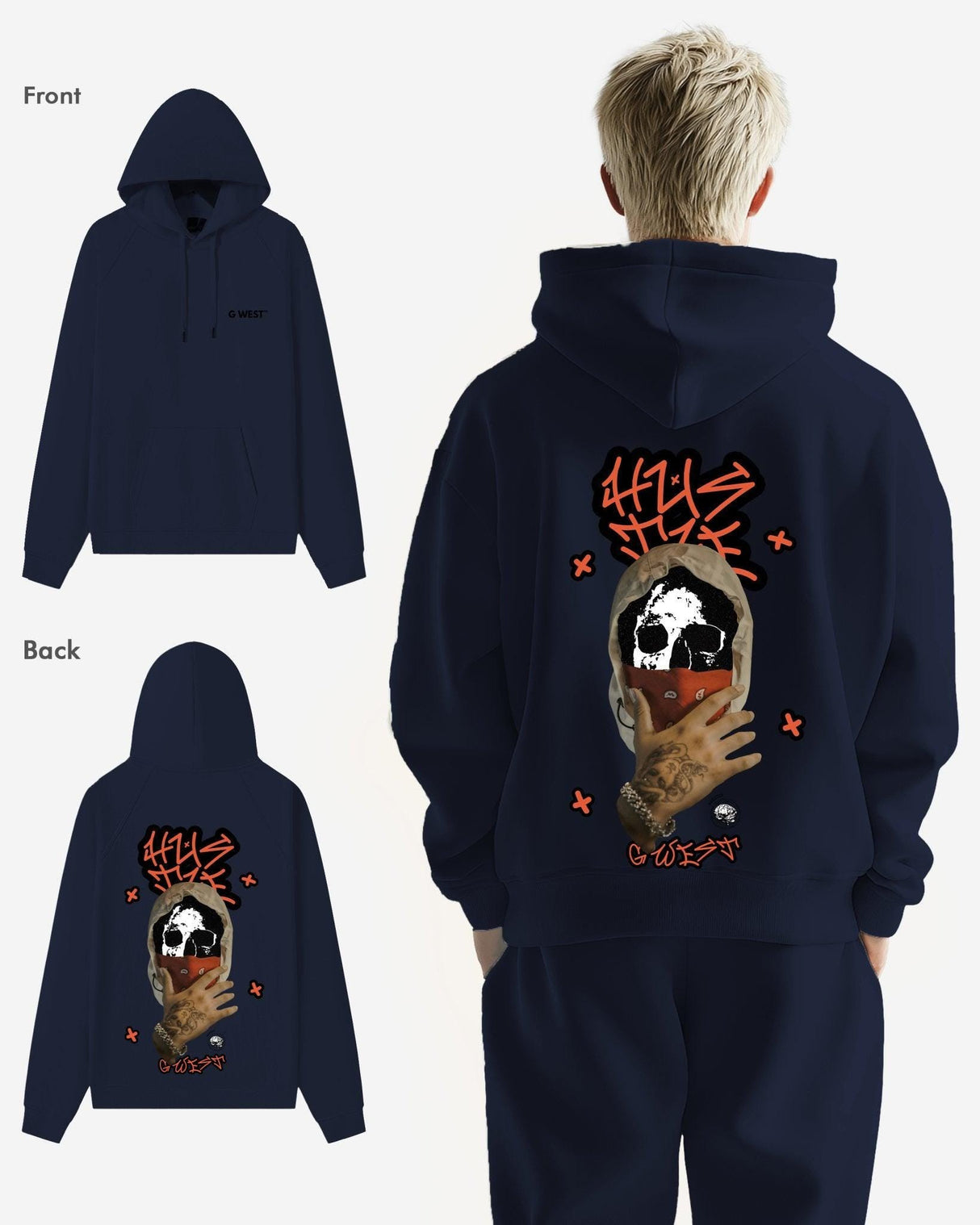 G West Hooded Hustle Heavy Premium Oversize Hoodie