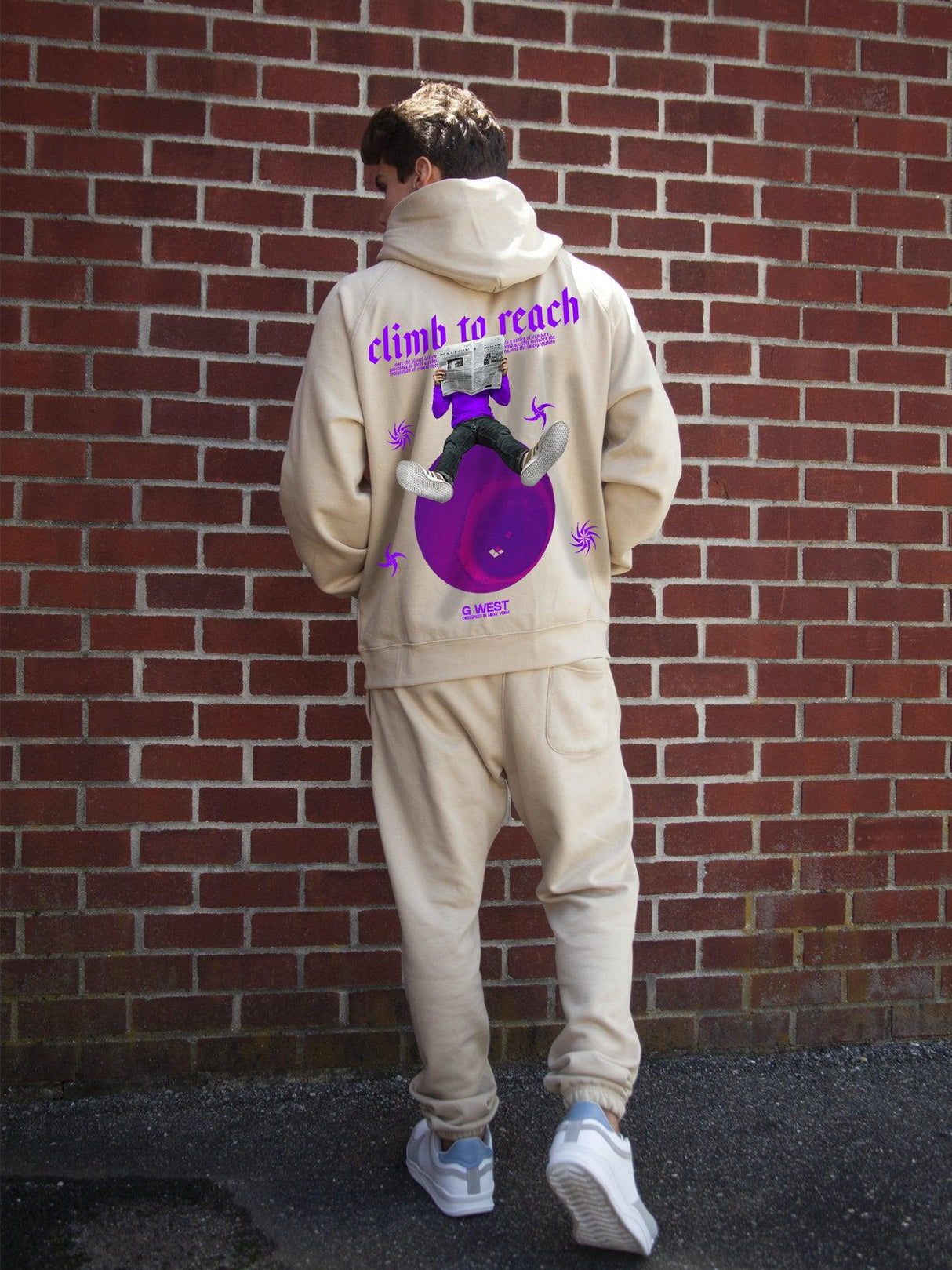 G West Newspaper Heavy Premium Hoodie