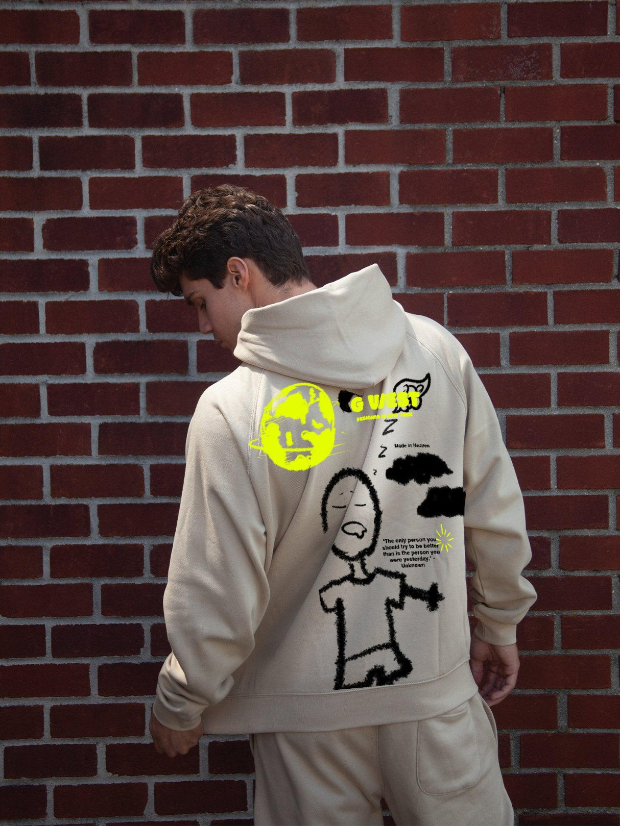G West Stick Figure Heavy Premium Hoodie