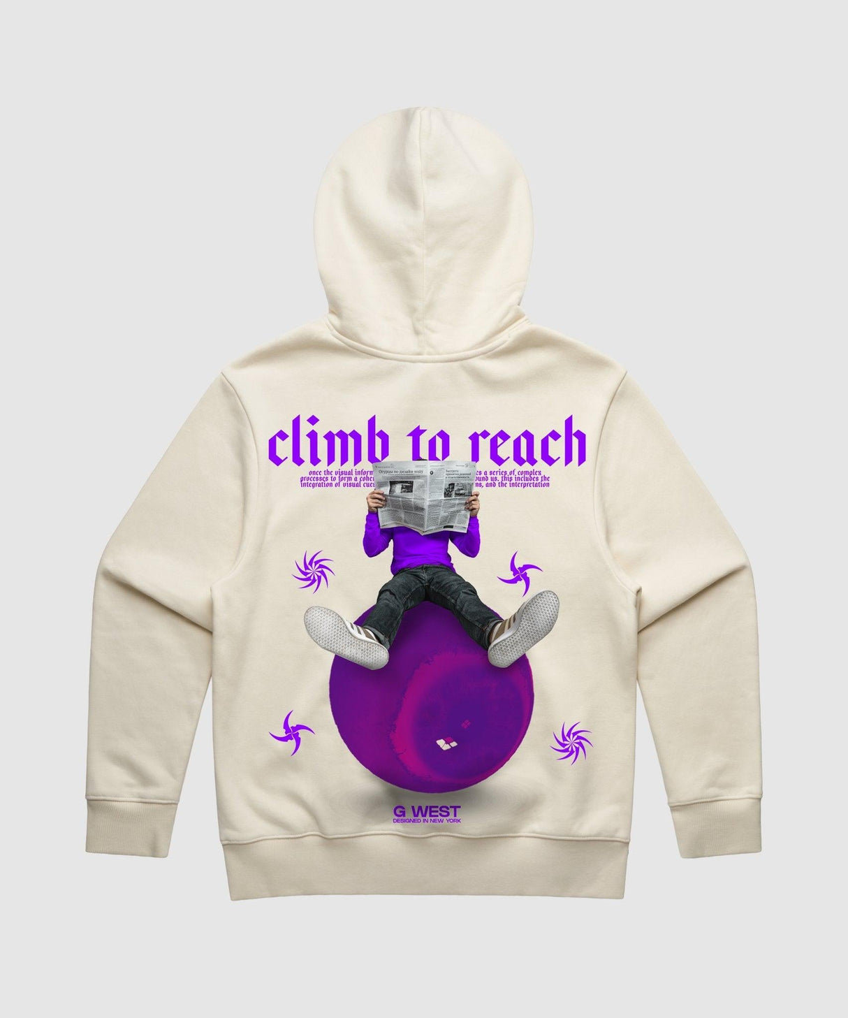 G West Newspaper Heavy Premium Hoodie