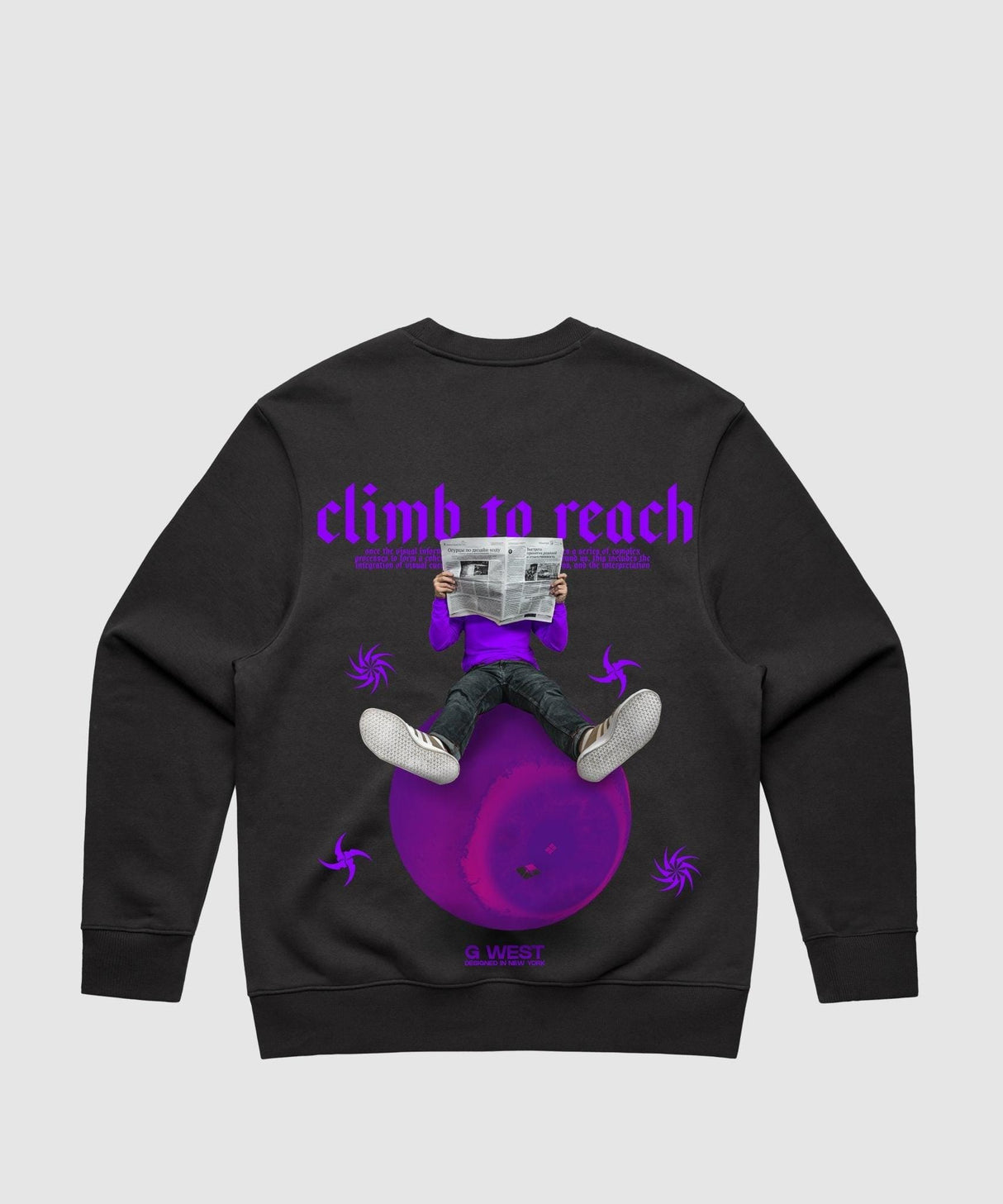 G West Newspaper Heavy Premium Crewneck