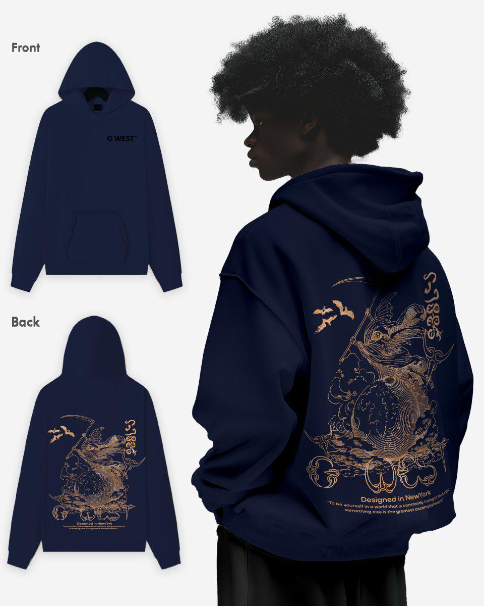 G West Reaper World Heavy Premium Oversize Hoodie