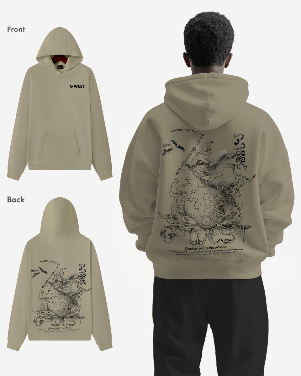 G West Reaper World Heavy Premium Oversize Hoodie