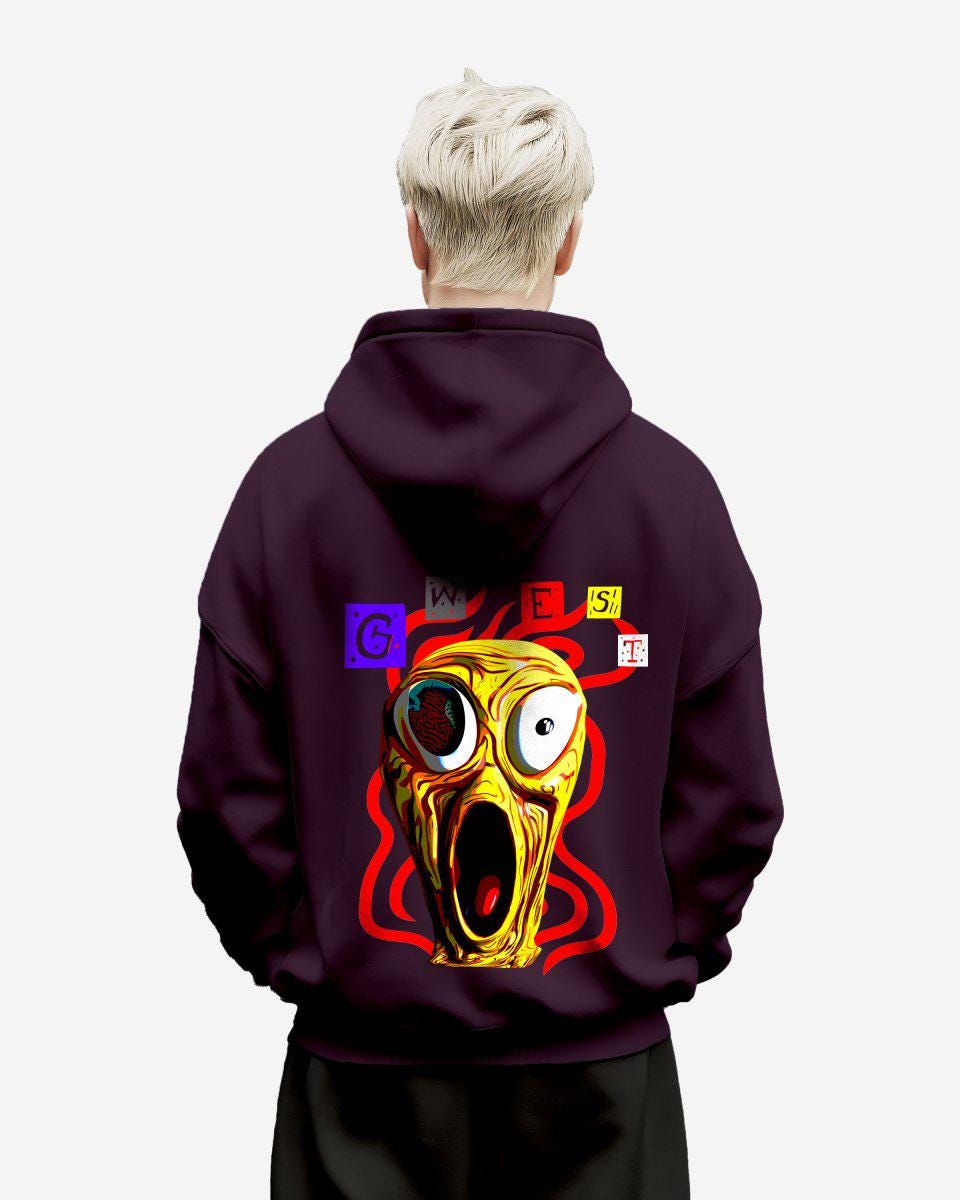 G West Yellow Face Heavy Premium Oversize Hoodie