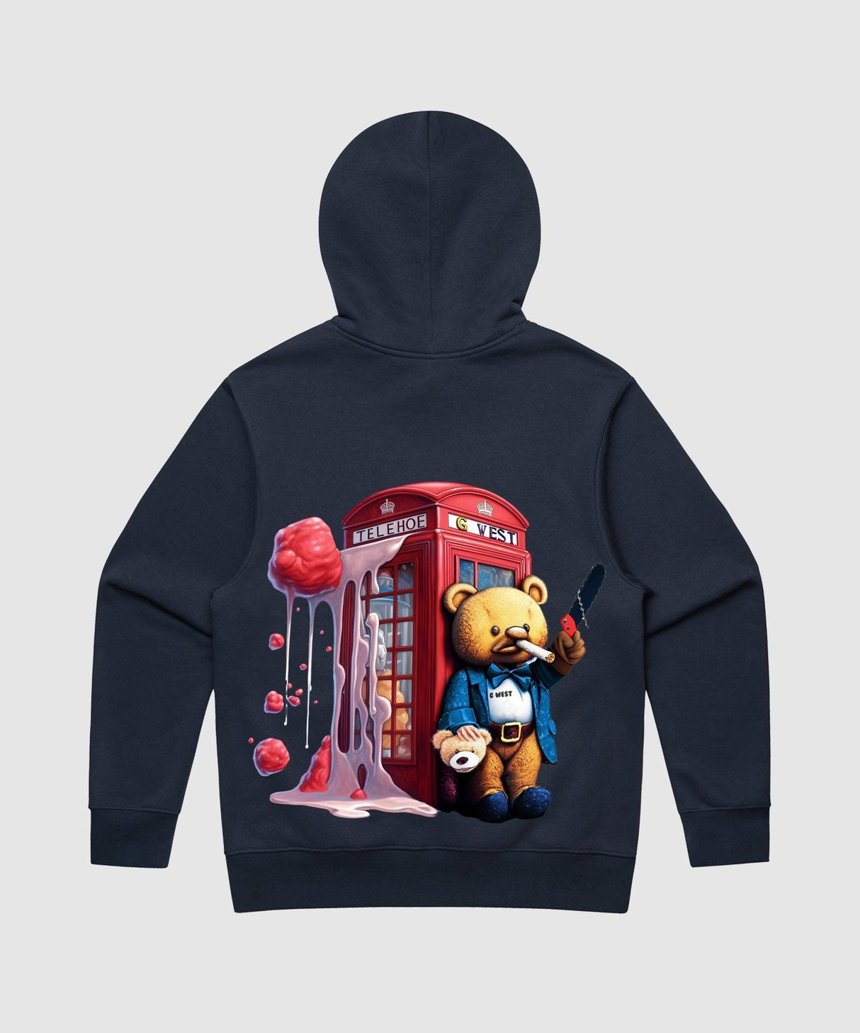G West Teddy Bear Booth Heavy Premium Hoodie