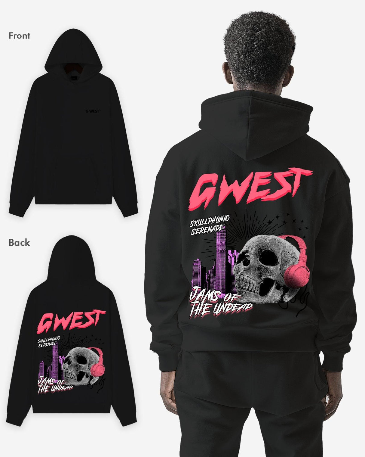 G West Jams Of The Undead Oversize Hoodie