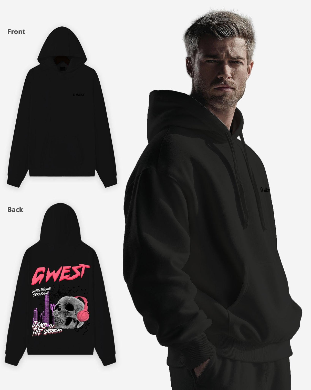G West Jams Of The Undead Oversize Hoodie