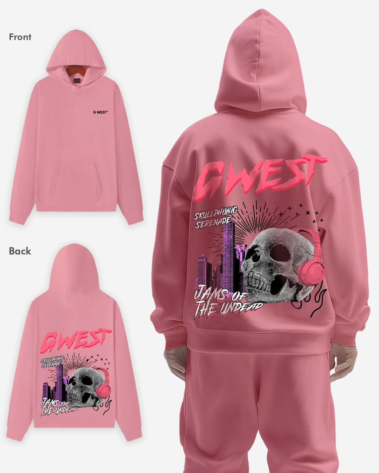 G West Jams Of The Undead Oversize Hoodie