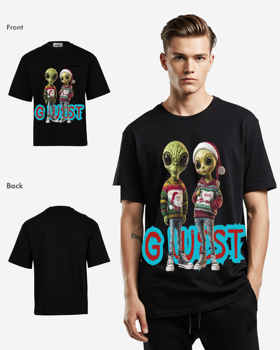 Interstellar Christmas Oversized  Tshirt