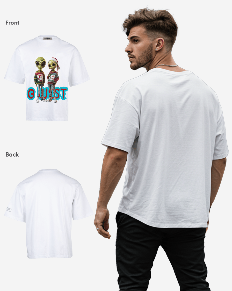 Interstellar Christmas Oversized  Tshirt