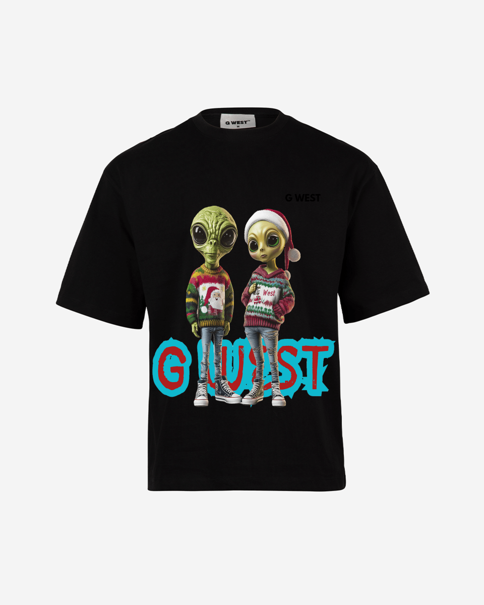 Interstellar Christmas Oversized  Tshirt