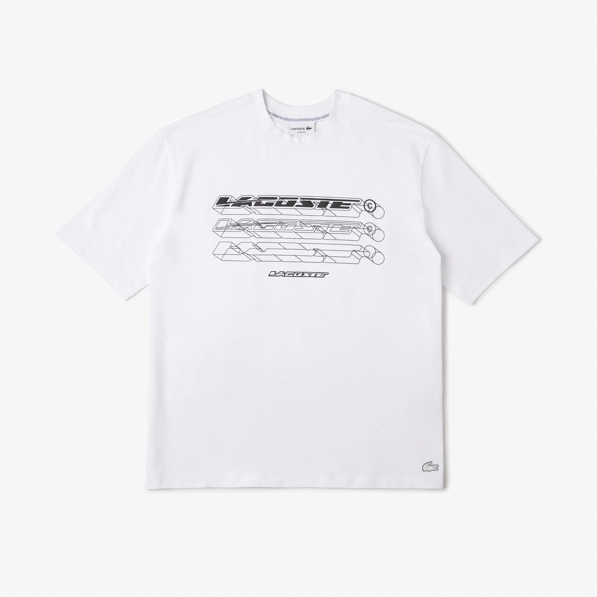 Lacoste Loose Fit Organic T-shirt Whie