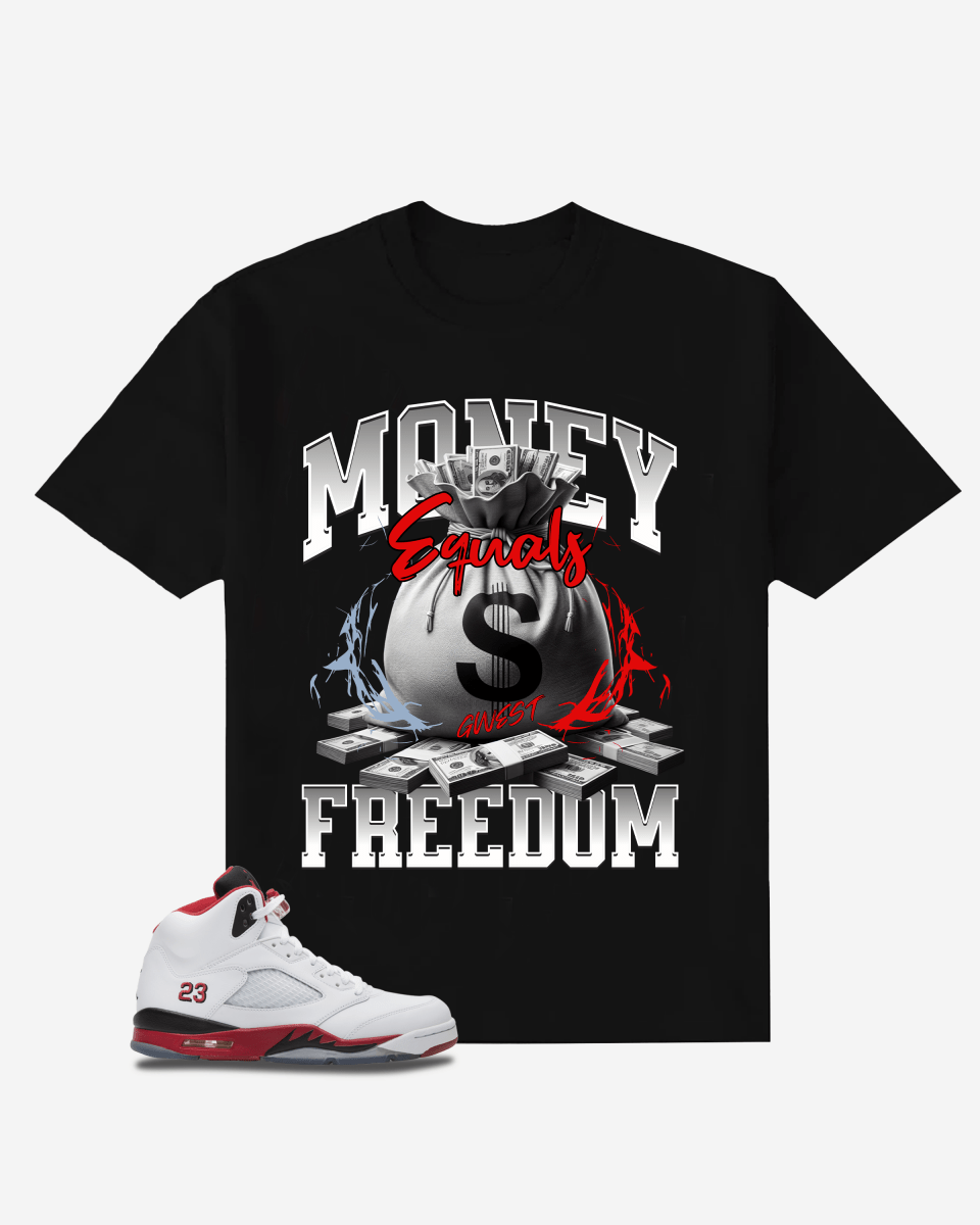 Money Equals Freedom Oversized T-Shirt