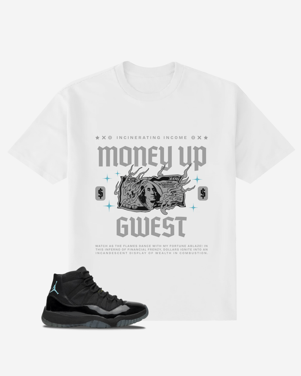 Money Up in Flames Oversized  T-Shirt