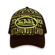 Von Dutch MONOGRAM BLACK & NEON GREEN TRUCKER