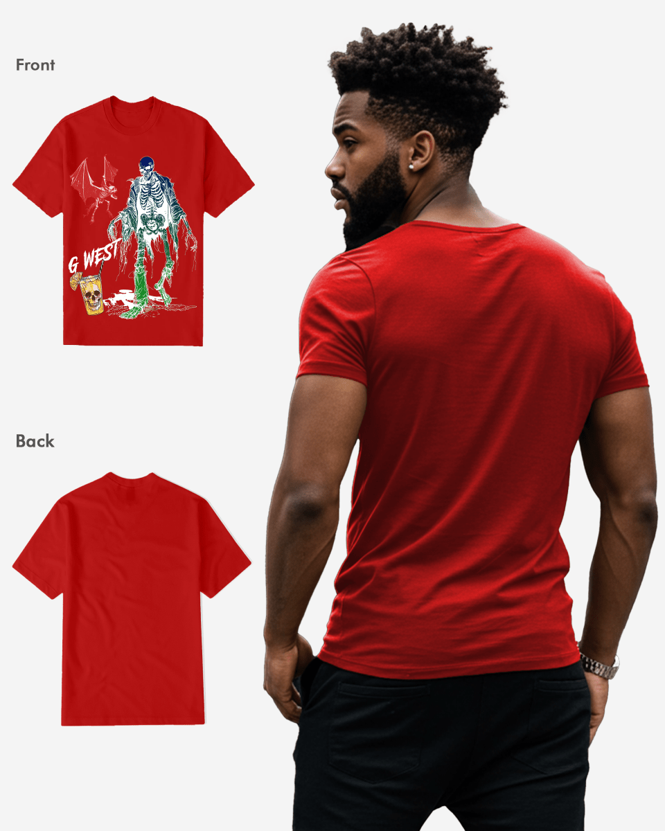 Regular Fit Bat Buddy Front Graphic T Shirt