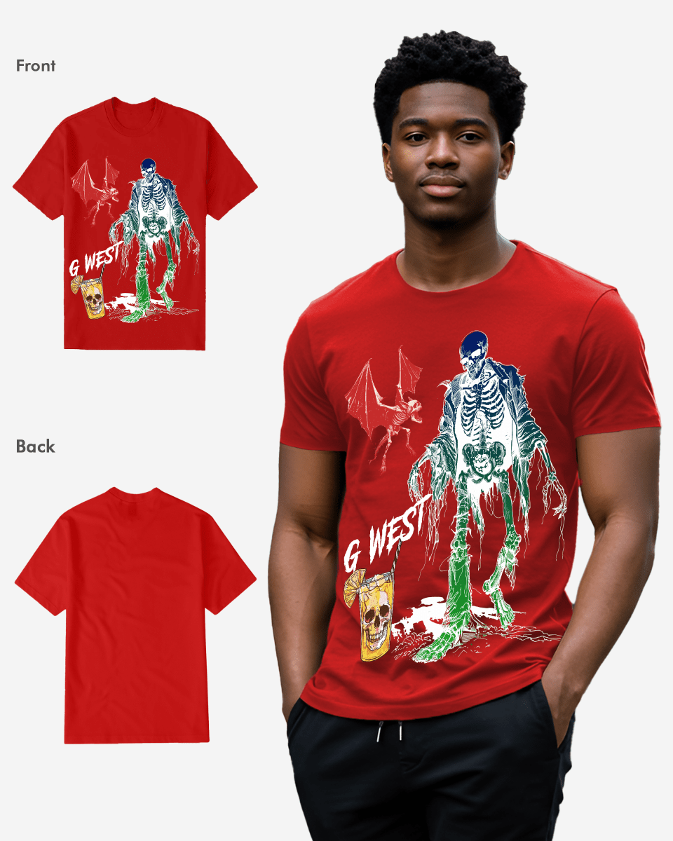 Regular Fit Bat Buddy Front Graphic T Shirt